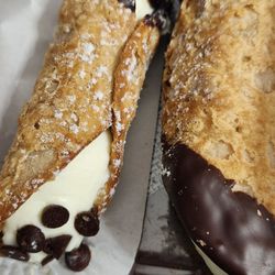 The cannolis were light and delicious