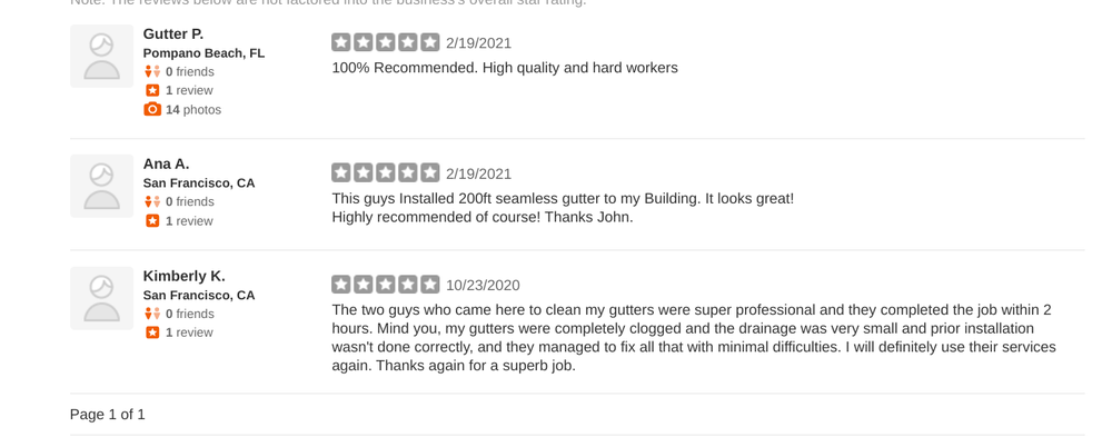 Slide of FreshGutters