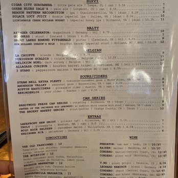 Bronson Bierhall - Bottled beer and wine selection - New American Near Me - Arlington, Virginia