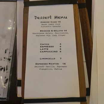 Mia Italian Tapas & Bar - Dessert menu - Italian Near Me - Austin, Texas