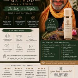Enter Om Massage and Fascia Therapy - The Zoma Method Bodywork that works