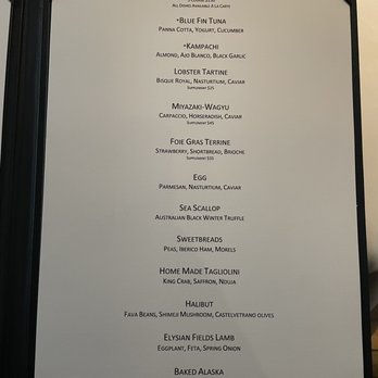 Caviar Russe - Menu - New American Near Me - New York, New York