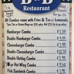 B & B Restaurant - Updated prices!