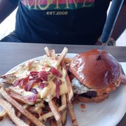 Photo of Slater's 50/50 - Anaheim Hills - Anaheim, CA, United States. BBB burger w/pimento loaded fries