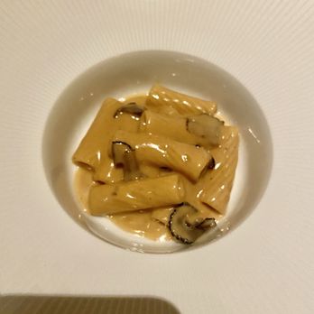 Acquerello - Ridged pasta with faux "foie gras," black truffle, and Marsala - Italian Near Me - San Francisco, California Acquerello - Ridged pasta with faux "foie gras," black truffle, and Marsala - Italian Near Me - San Francisco, California