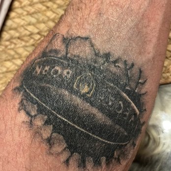 Moth and Dagger Tattoo Studio - One year later. Can't even read it. Looks nothing like I wanted. - Tattoo Near Me - San Francisco, California Moth and Dagger Tattoo Studio - One year later. Can't even read it. Looks nothing like I wanted. - Tattoo Near Me - San Francisco, California