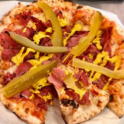 Santa Barbara Woodfire Catering - The Pastrami Sandwich Pizza