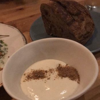 Emmer & Rye - Cauliflower cream with bread service - Tapas/Small Plates Near Me - Austin, Texas
