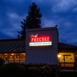 Neon sign, outside