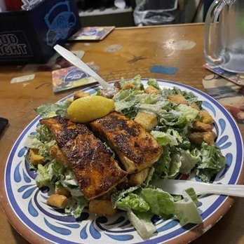 Tide Tables - Caesar Salad with Blackened Mahi. Delicious! - Seafood Near Me - Cortez, Florida Tide Tables - Caesar Salad with Blackened Mahi. Delicious! - Seafood Near Me - Cortez, Florida