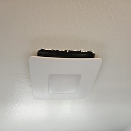BR #2 gap in ceiling left by electrician