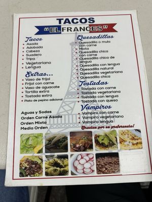 Menu photo 1 Tacos El Francés Tijuana, BCN Menu photo 1 Tacos El Francés Tijuana, BCN