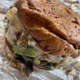 Mushroom Pesto Impossible Burger