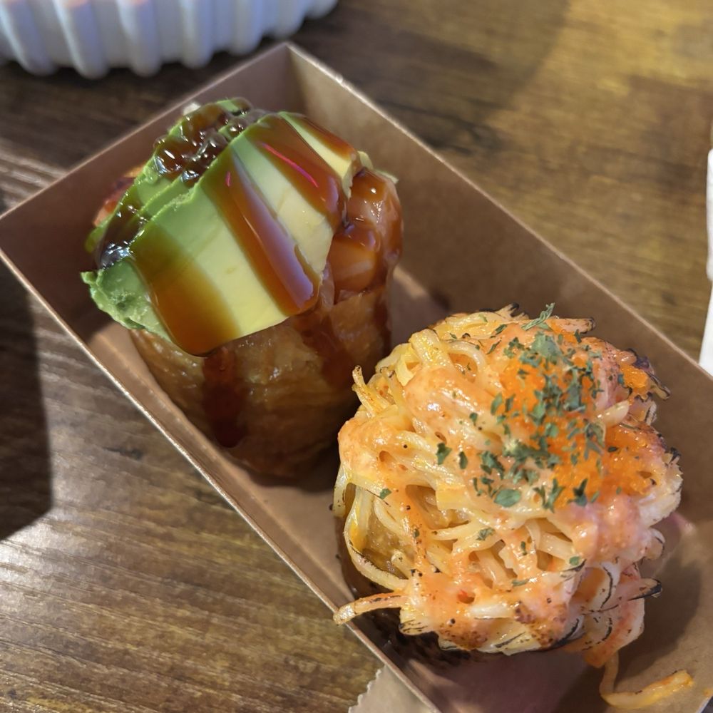 Kingyubu - Mentaiko Crabmeat Yubu 명란게살 유부 Philiy Cream Salmon Yubu 필리크림치즈 연어유부 - Sushi Bars Near Me - Los Angeles, California Kingyubu - Mentaiko Crabmeat Yubu 명란게살 유부 Philiy Cream Salmon Yubu 필리크림치즈 연어유부 - Sushi Bars Near Me - Los Angeles, California