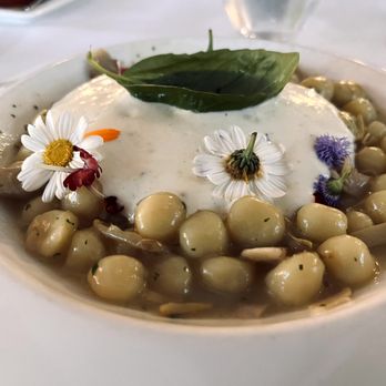 Ristorante Tasso - Homemade gnocchi, Parmesan foam, edible flowers - out of this world! - Italian Near Me - Sorrento, NA Ristorante Tasso - Homemade gnocchi, Parmesan foam, edible flowers - out of this world! - Italian Near Me - Sorrento, NA