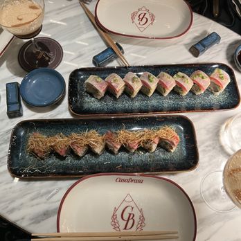 Casa Brasa - Sushi Rolls in the speakeasy lounge. My new favorite spot! - Bars Near Me - Dallas, Texas