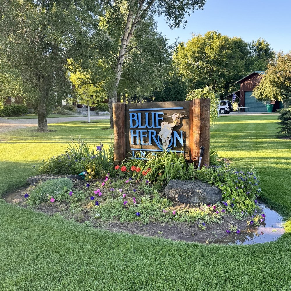 Blue Heron Inn - Sign - Bed & Breakfast Near Me - Rigby, Idaho Blue Heron Inn - Sign - Bed & Breakfast Near Me - Rigby, Idaho