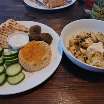 Sundown at Granada - Mediterranean platter and herb cauliflower - New American Near Me - Dallas, Texas Sundown at Granada - Mediterranean platter and herb cauliflower - New American Near Me - Dallas, Texas