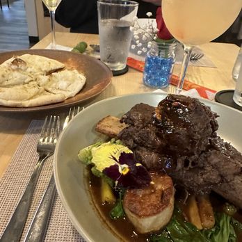Rustica Earth Sea and Fire - Great tender short ribs Asian sauce naan for gravy sopping - Asian Fusion Near Me - St. Augustine, Florida Rustica Earth Sea and Fire - Great tender short ribs Asian sauce naan for gravy sopping - Asian Fusion Near Me - St. Augustine, Florida