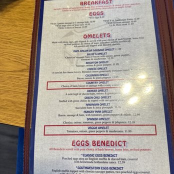 Billie's Cafe - Breakfast menu - Diners Near Me - Brighton, Colorado