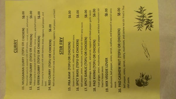 Menu photo 7 Veli Thai Portland, OR
