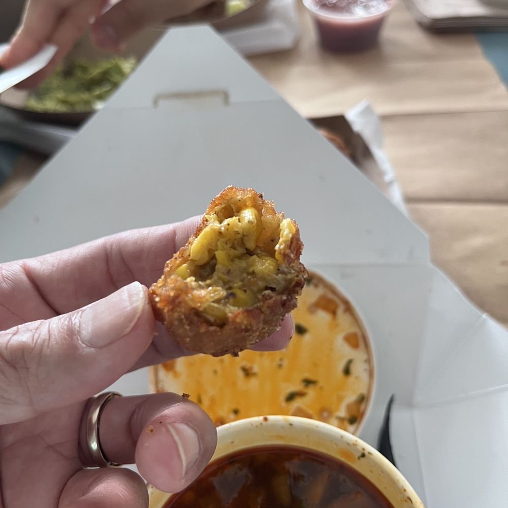 La Tacodilla - Elotes bites. Crispy shell. Yummy center filled with corn! - Pop-Up Restaurants Near Me - West Dennis, Massachusetts La Tacodilla - Elotes bites. Crispy shell. Yummy center filled with corn! - Pop-Up Restaurants Near Me - West Dennis, Massachusetts