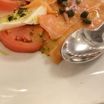 Spiga Restaurant - Smoked salmon, capers and caprese salad - Italian Near Me - Totowa, New Jersey