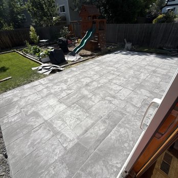 Armando Concrete - Stamped and dyed concrete patio. - General Contractors Near Me - Aurora, Colorado