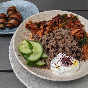 K'Far Cafe - Salmon rice lentil grain bowl - Cafes Near Me - Philadelphia, Pennsylvania