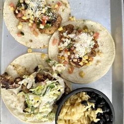 La Plancha - 2 shrimp & 1 mahi mahi tacos