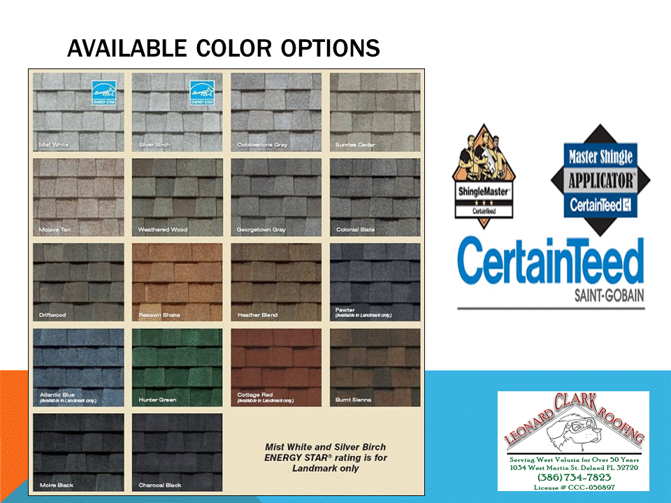 Slide of Leonard Clark Roofing