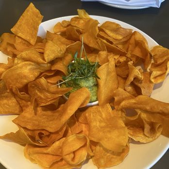 Queensyard - Tiny guacamole hidden under tons of unnecessary chips - Modern European Near Me - New York, New York