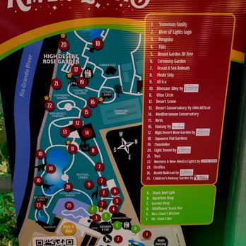 River Of Lights - ROL display map - Festivals Near Me - Albuquerque, New Mexico