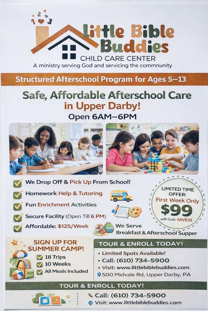 Little Bible Buddies - childcare center in Upper Darby, PA