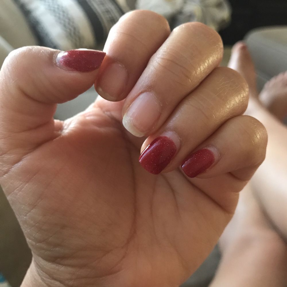2 week old SNS nails 2 week old SNS nails