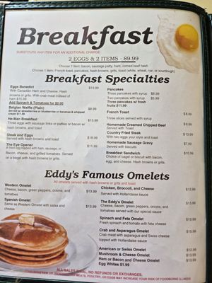 Menu photo 4 Eddy's Cafe Virginia Beach, VA