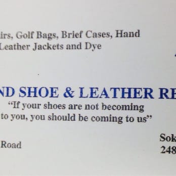 Oakland Shoe Repair - His card. - Shoe Repair Near Me - Troy, Michigan Oakland Shoe Repair - His card. - Shoe Repair Near Me - Troy, Michigan