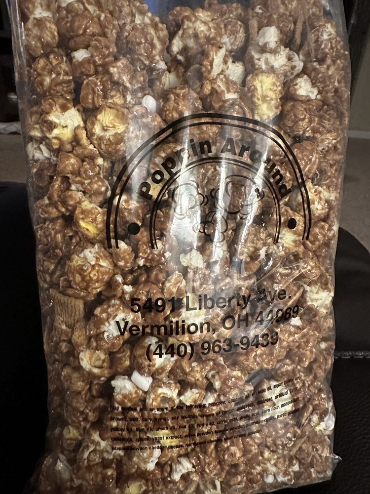 Poppin Around Gourmet Popcorn Logo