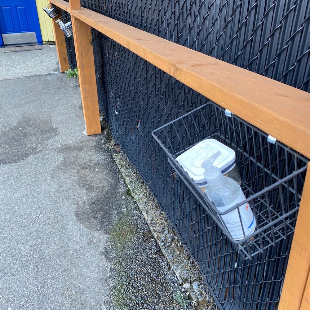 Bowwow Fun Towne - Sanitizer and treats outside - Pet Sitting Near Me - Kenmore, Washington Bowwow Fun Towne - Sanitizer and treats outside - Pet Sitting Near Me - Kenmore, Washington