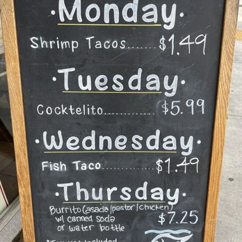 Baja Mar Taco - Daily Specials - Mexican Near Me - Pico Rivera, California