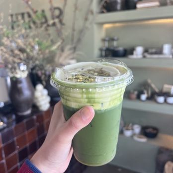 Hinar - Pistachio Strawberry Matcha - Cafes Near Me - San Diego, California
