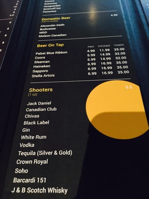 Menu photo 2 Le Cue Lounge Markham, ON