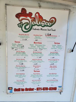 Menu photo 1 El Jalisco Portland, OR Menu photo 1 El Jalisco Portland, OR