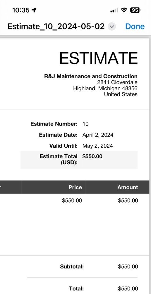 Slide of R&J Maintenance & Construction