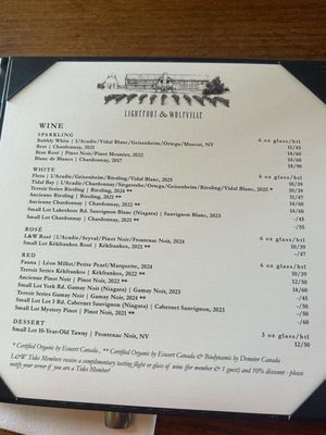 Menu photo 4 Lightfoot & Wolfville Wolfville, NS