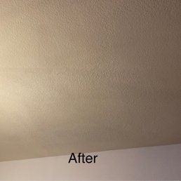 Repaired Ceiling (After) Not painted yet.