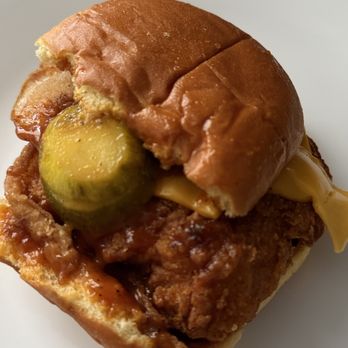 Shake Shack The Boulevard - BBQ sandwich with damaged roll - Hot Dogs Near Me - Buffalo, New York