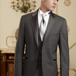 Minsky Formal Wear - Grey Tuxedo from Jean Yves collection.