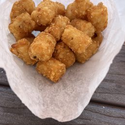 Tots nothing special. Not even salt. Tots nothing special. Not even salt.