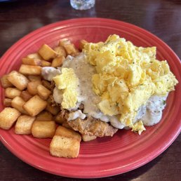 Country Fried Steak and Eggs